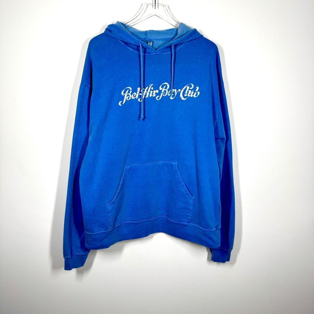 Bel Air Bay Club Women’s Size Large Blue District Threads Hoodie Sweatshirt